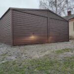 Garaż 6mx6m Dwuspadowy Dwustanowiskowy kolor 8017 Mat